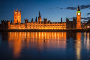 The Palace of Westminster and the River Thames
