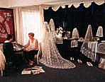 Wedding viel shop at the Honiton Lace museum