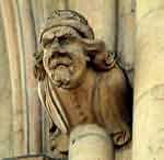Carved head in the Quire