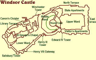 Castle House Plans on Windsor Castle Map
