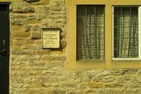 Plaque cotage at Eyam