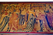 Medieval tapestry, Lyme Regis