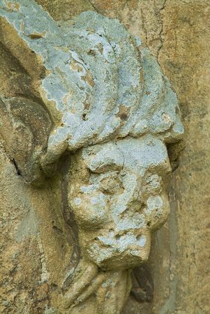 death's head carving