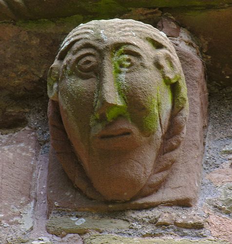Carved figure, Kilpeck church