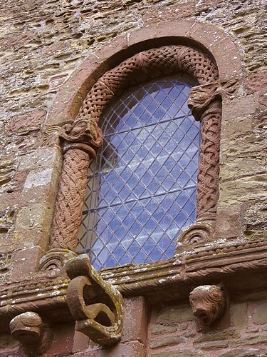 Carved figure, Kilpeck church