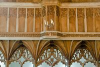 The 15th century rood screen of St Edith's