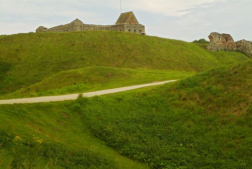 earthworks at Castle Rising