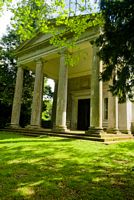 The church is located in lovely woodland