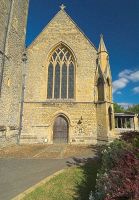 Stock photo of Dorchester Abbey, Dorchester on Thames, Oxfordshire, England. Part of the Britain Express Travel and Heritage Picture Library, Oxfordshire collection.