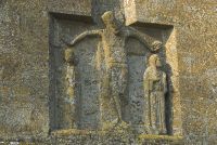 Saxon crucifixion carving