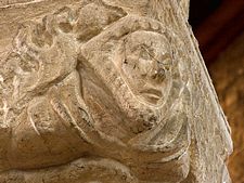 St Mary's Adderbury, capital carving