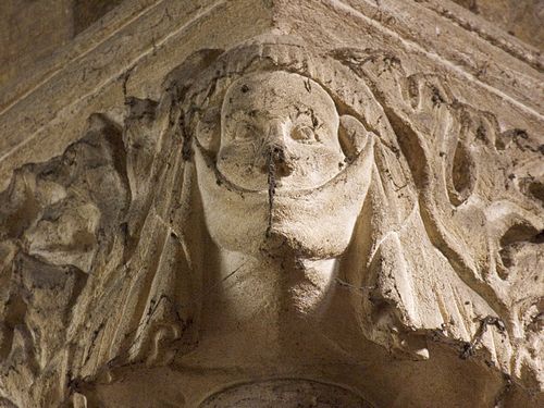 St Mary's Adderbury, capital carving