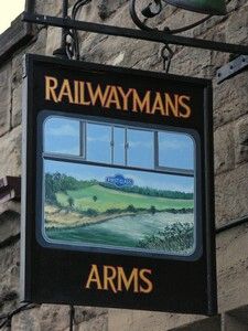 railway pub sign