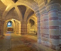12th century Norman crypt of St Mary church