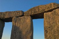 Stonehenge, upright stones and capstone