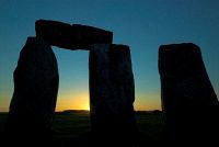 Stonehenge at Sunset, near Amesbury, Wiltshire