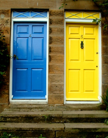 Colourful doors, Robin Hoods Bay