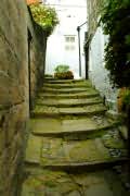 cobbled lane