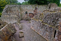 Ruined passageway in the castle