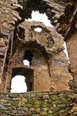 Inside the tower ruins