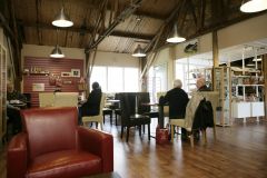 Inside the modern tea room