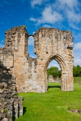 Ruined south transept wall