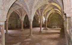 Battle Abbey guest house undercroft