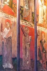 Medieval painted panels, north aisle