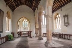 The church interior, looking east