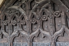 Carving detail on the north door