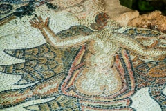 Female figure mosaic