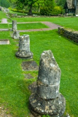 Roman columns at Chedworth