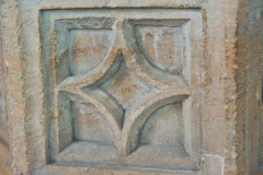 Pulpit panel carving