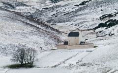 Corgarff Castle in winter