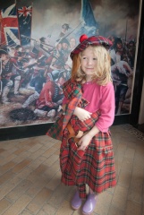 A young 'Highlander' in the visitor centre