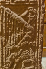 King David playing a harp (side panel)