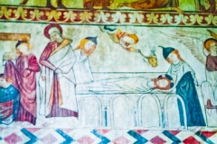 13th century wall painting, Easby church