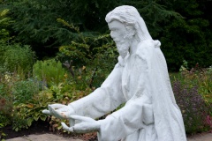 Christ statue in the Biblical Garden