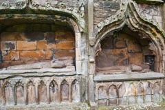 Medieval bishop tombs in the south transept