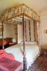 An 18th century four-poster bed