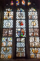 Medieval glass, east window