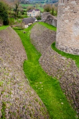 The castle ditch and wall