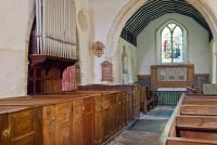 North aisle and box pews