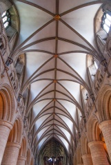 The nave vaulting