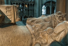 Medieval bishop effigy