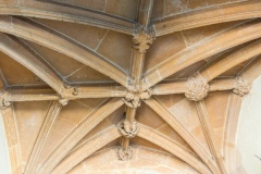 The vaulted entry porch
