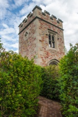 The Gothic Tower and yew maze