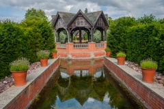 Canal and island pavillion