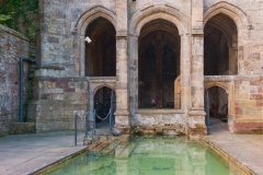 The outer pool and well