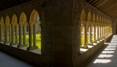 The abbey cloisters